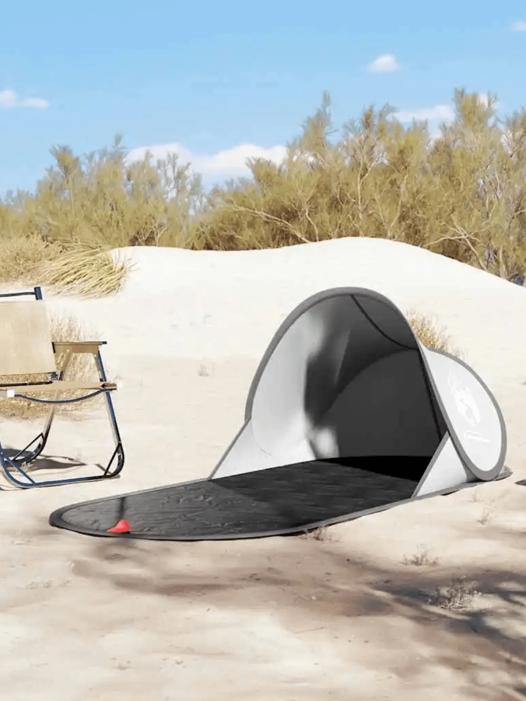 demi tente pour plage 2 secondes
