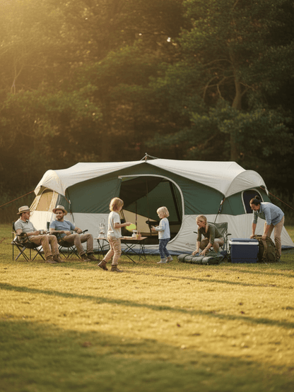 Tente camping familiale 8 personnes 3 chambres