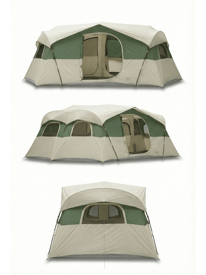 Tente camping familiale 8 personnes 3 chambres