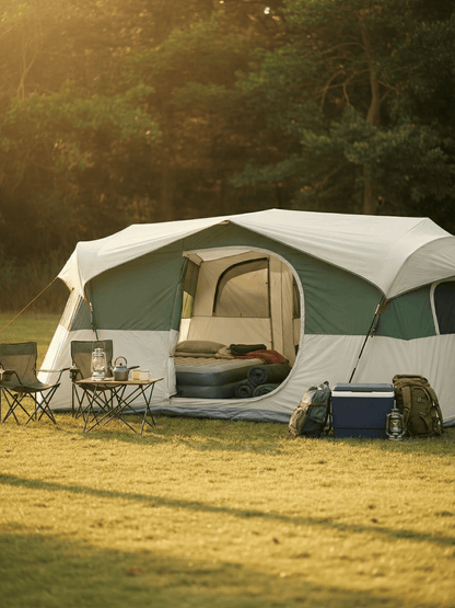 Tente camping familiale 8 personnes 3 chambres