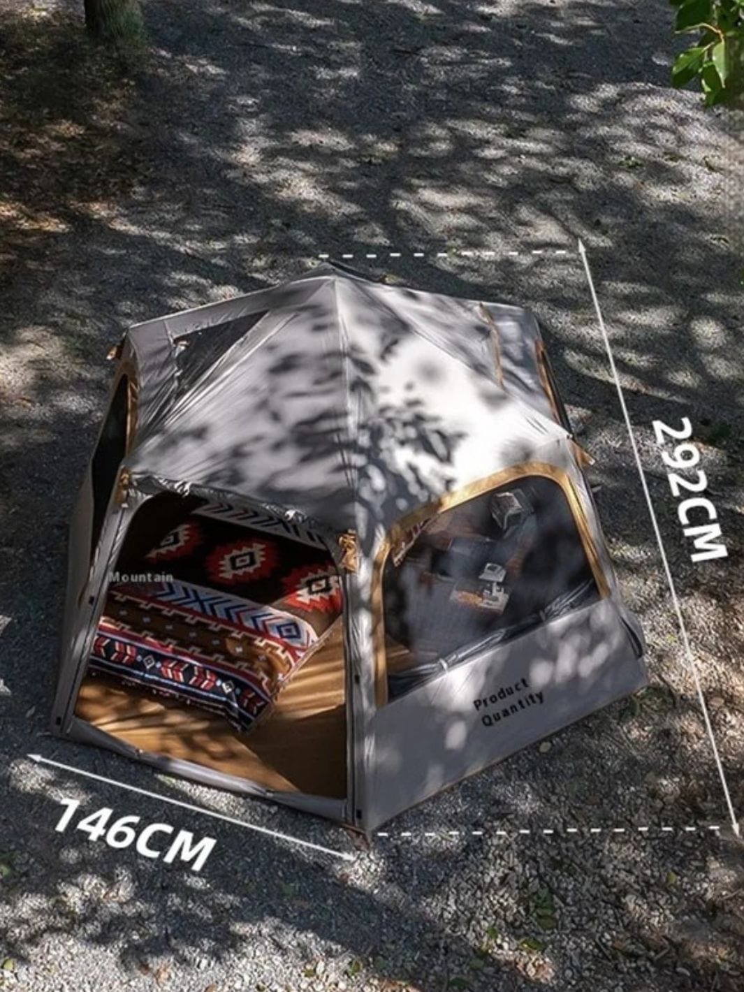 Tente de camping gonflable 4 personnes