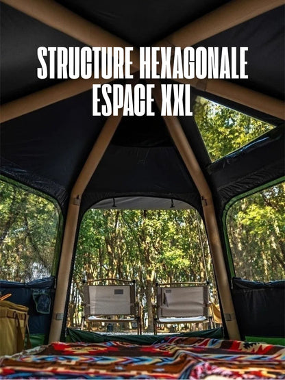 Tente de camping gonflable 4 personnes