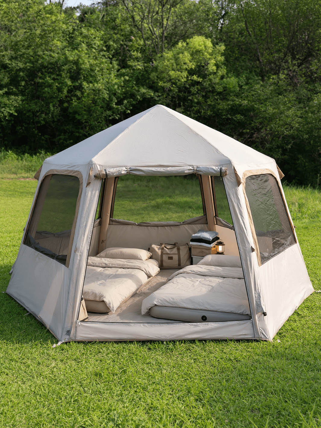 Tente de camping gonflable 4 personnes