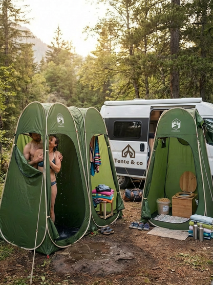 Tente de douche double pop up