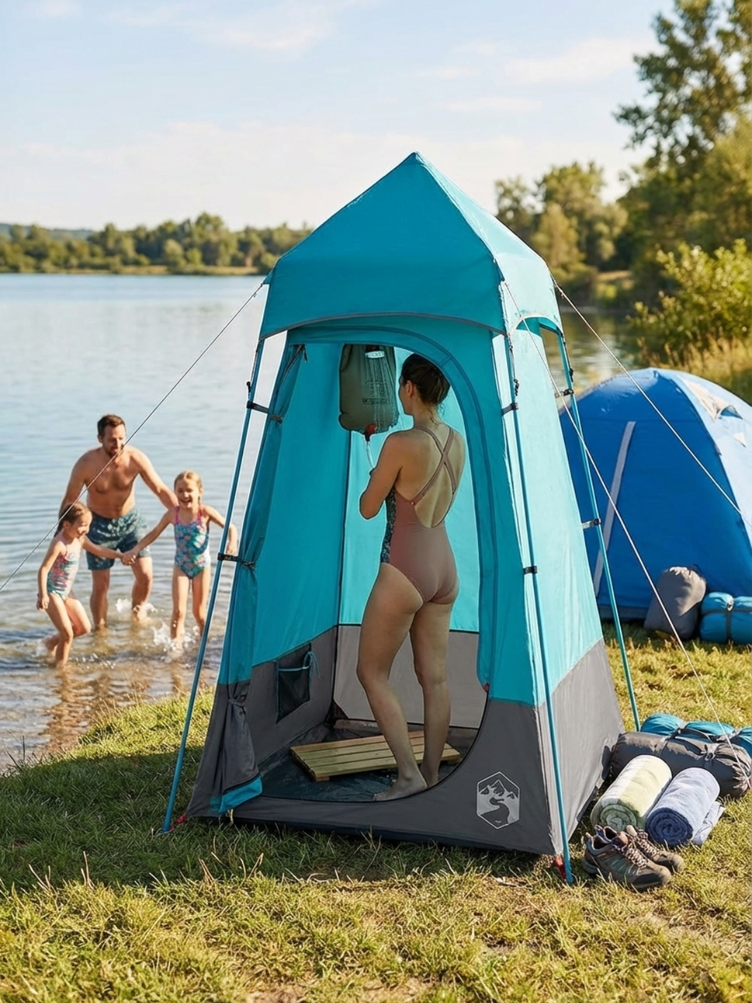 Tente de douche toilette multifonction