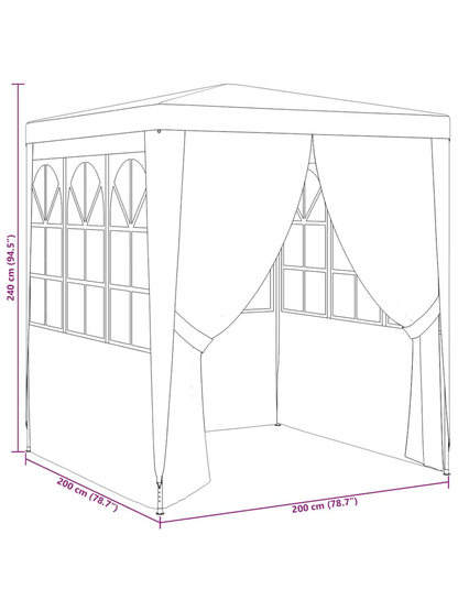 tente de reception 2x2