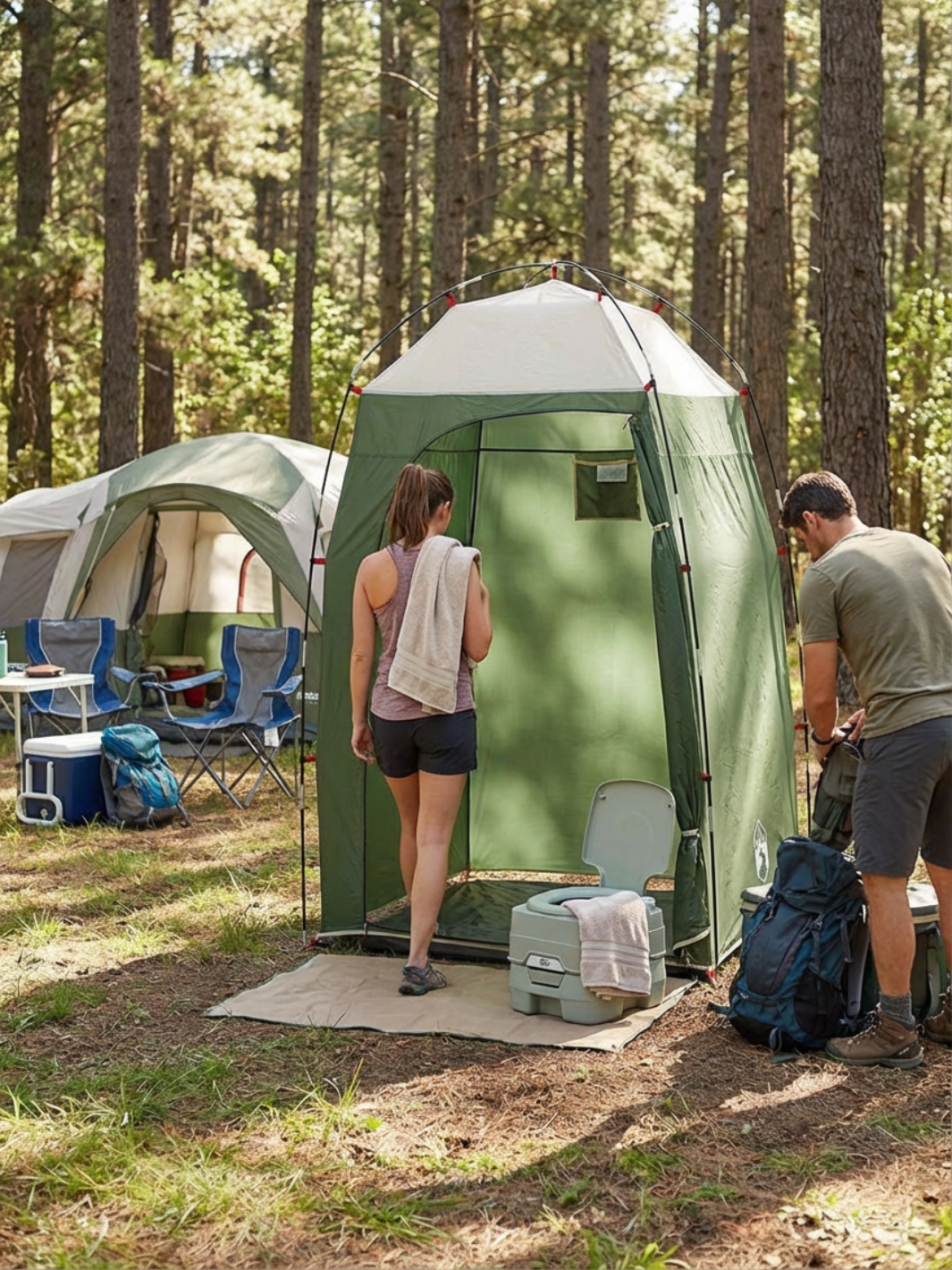 Tente de toilette camping portable