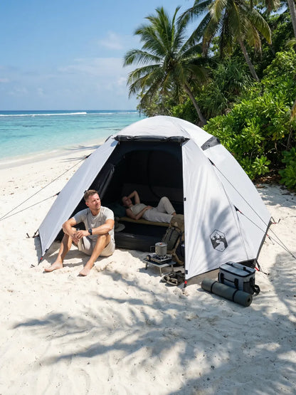 Tente dome 2 places fresh and black