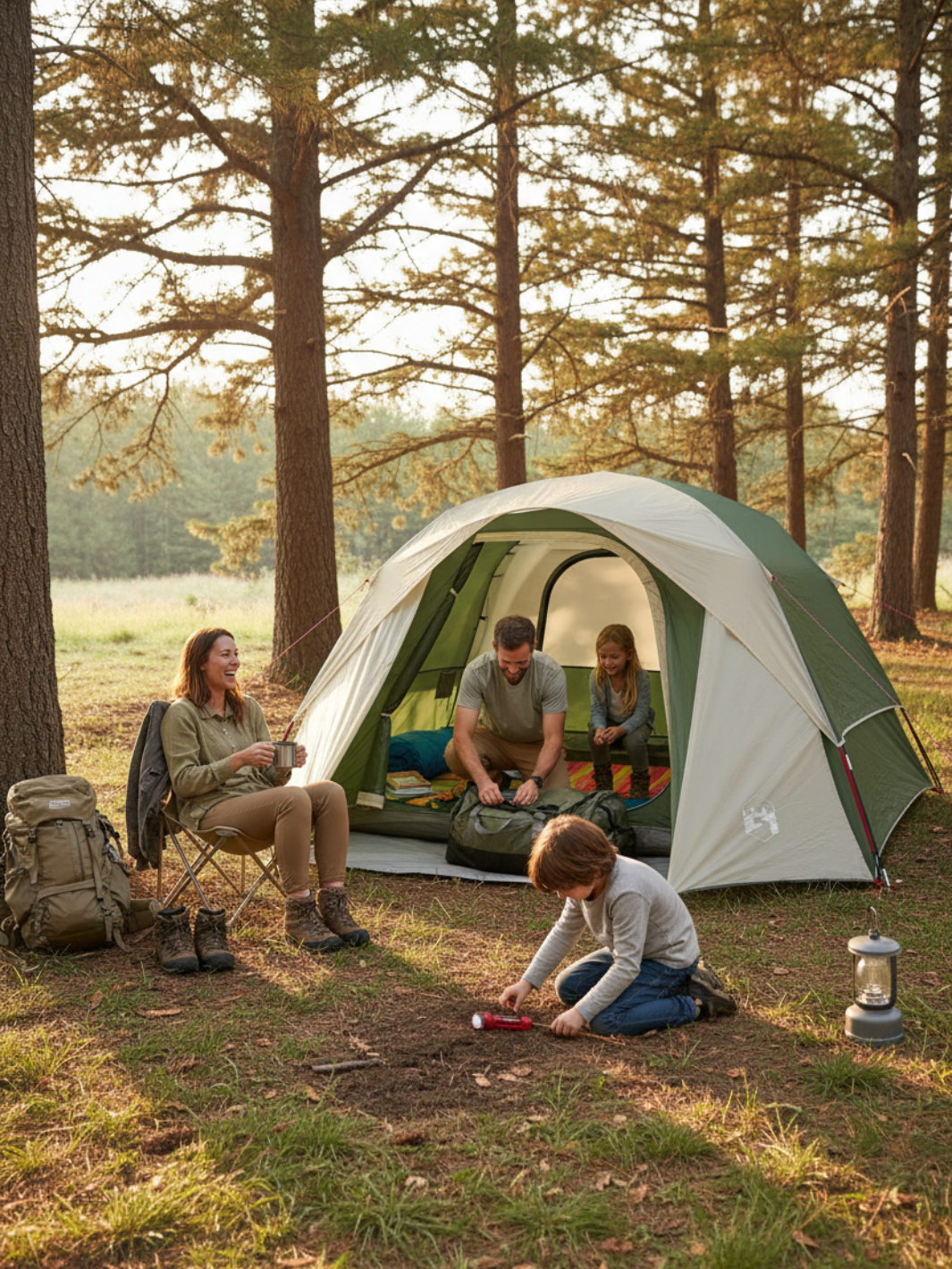tente dome pour camping 4 personnes