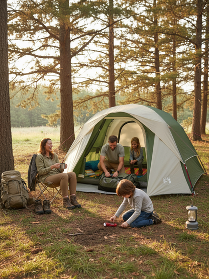 tente dome pour camping 4 personnes