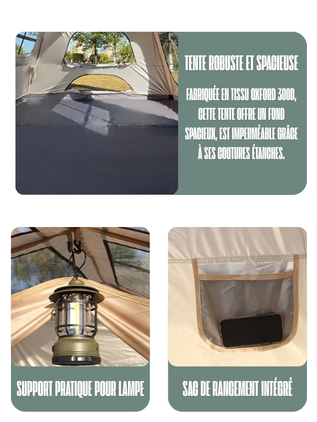 tente familiale de camping 8 personnes