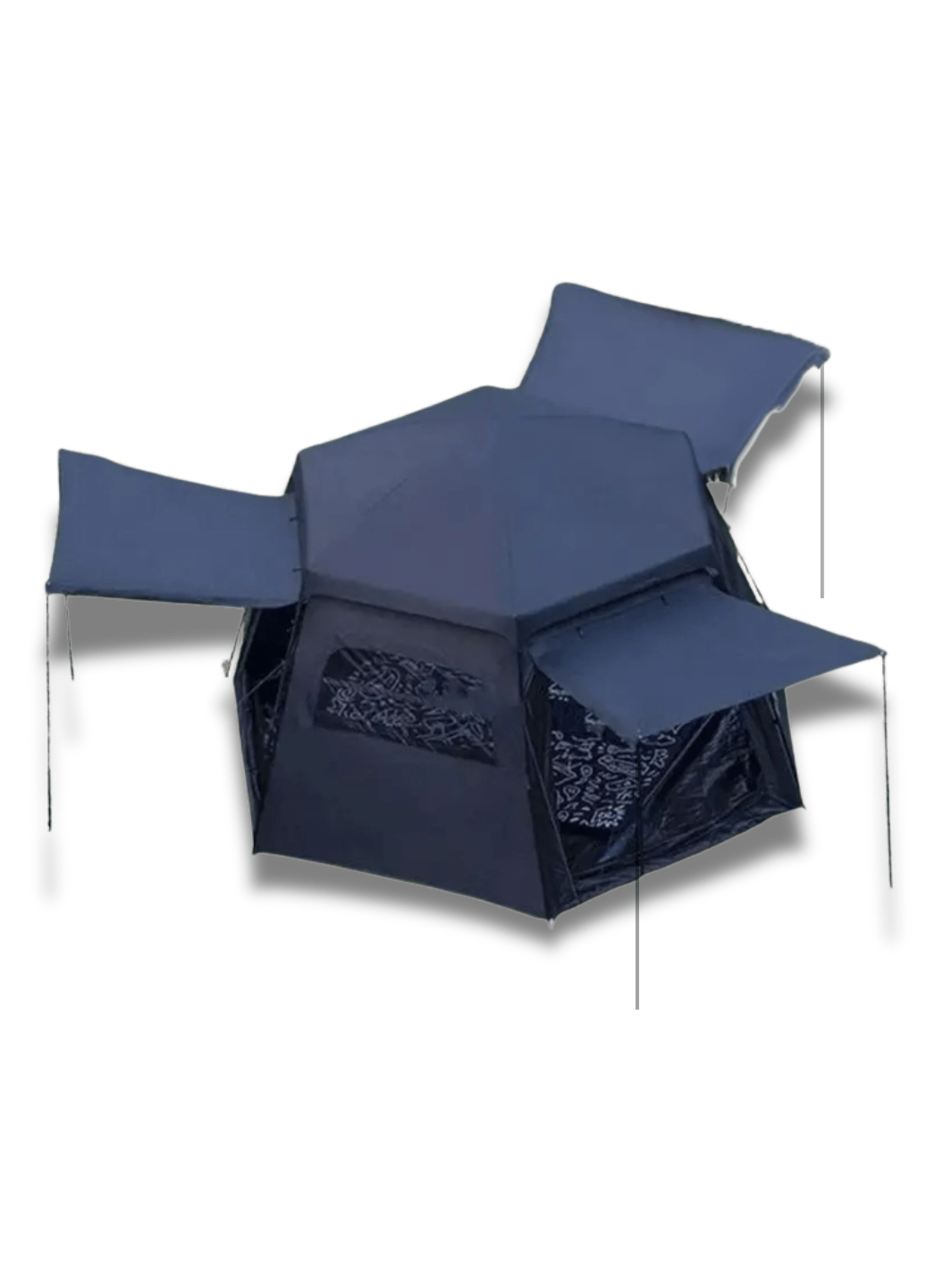 tente hexagonale fresh and black
