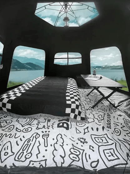 tente hexagonale fresh and black