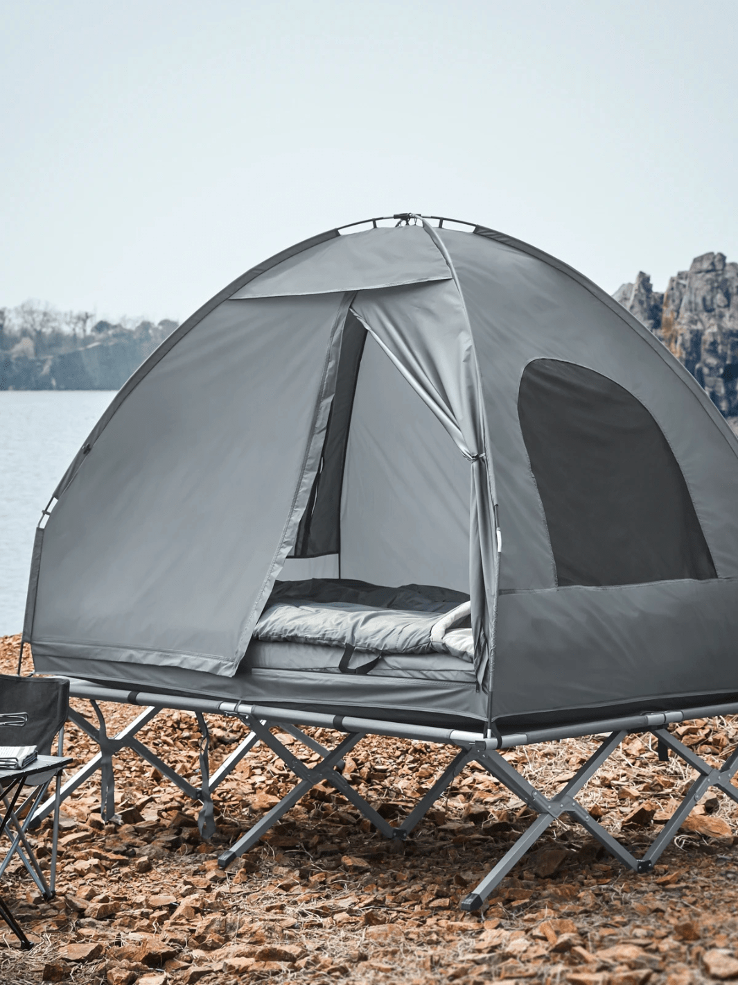 Tente lit de camp 2 personnes