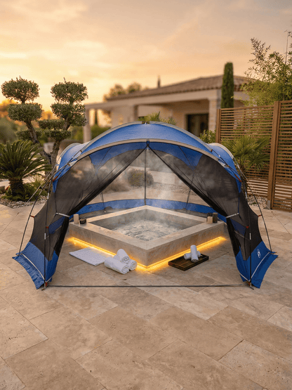 Tente pour jacuzzi extérieure
