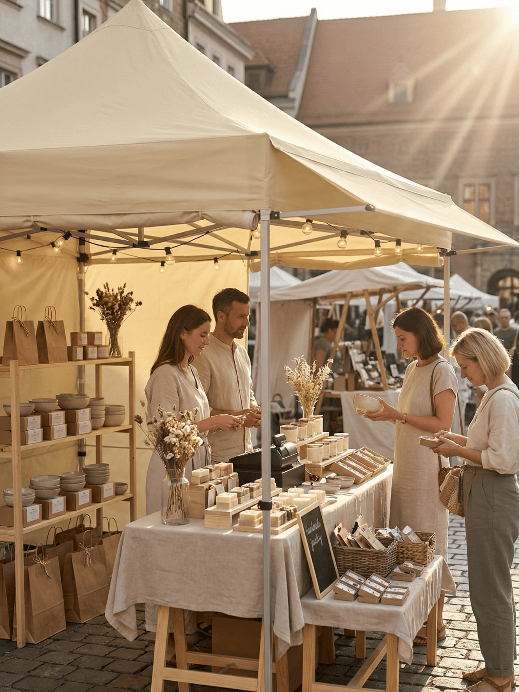 Tente pour les marchés