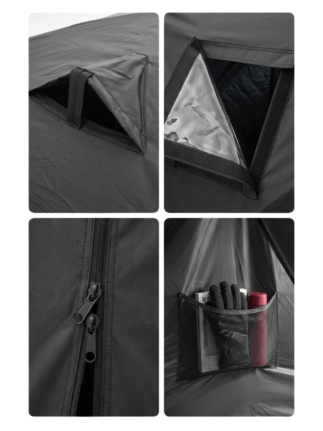 Tente pour peche sur glace fresh and black