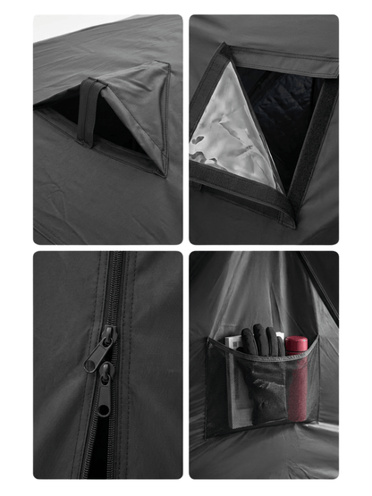 Tente pour peche sur glace fresh and black