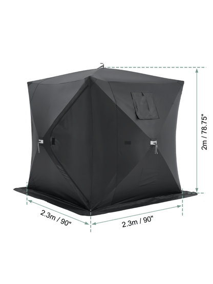 Tente pour peche sur glace fresh and black