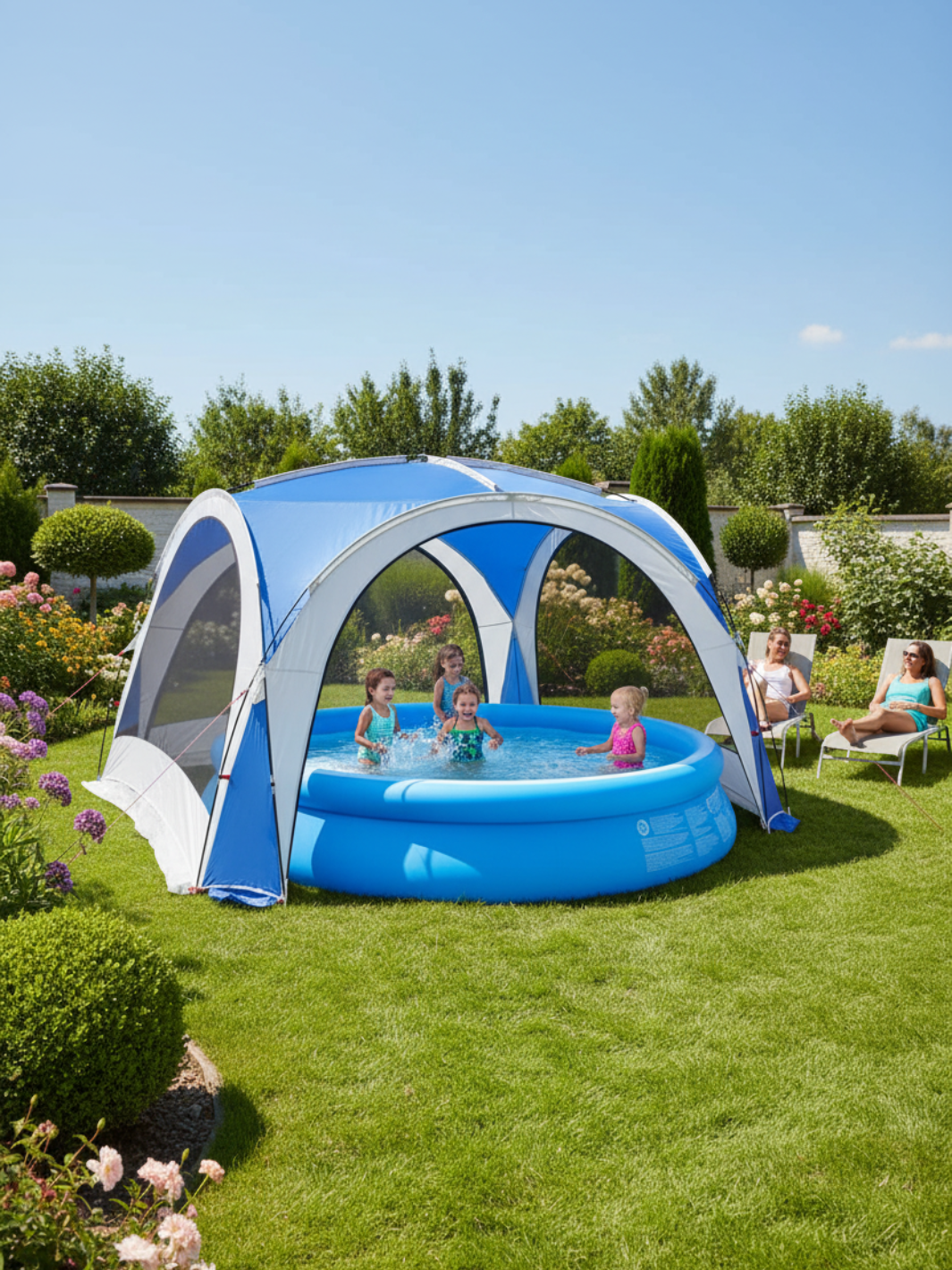 Tente pour piscine et jardin