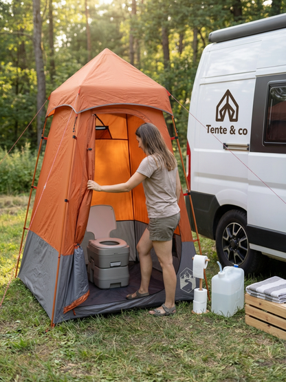 Tente pour wc / douche camping