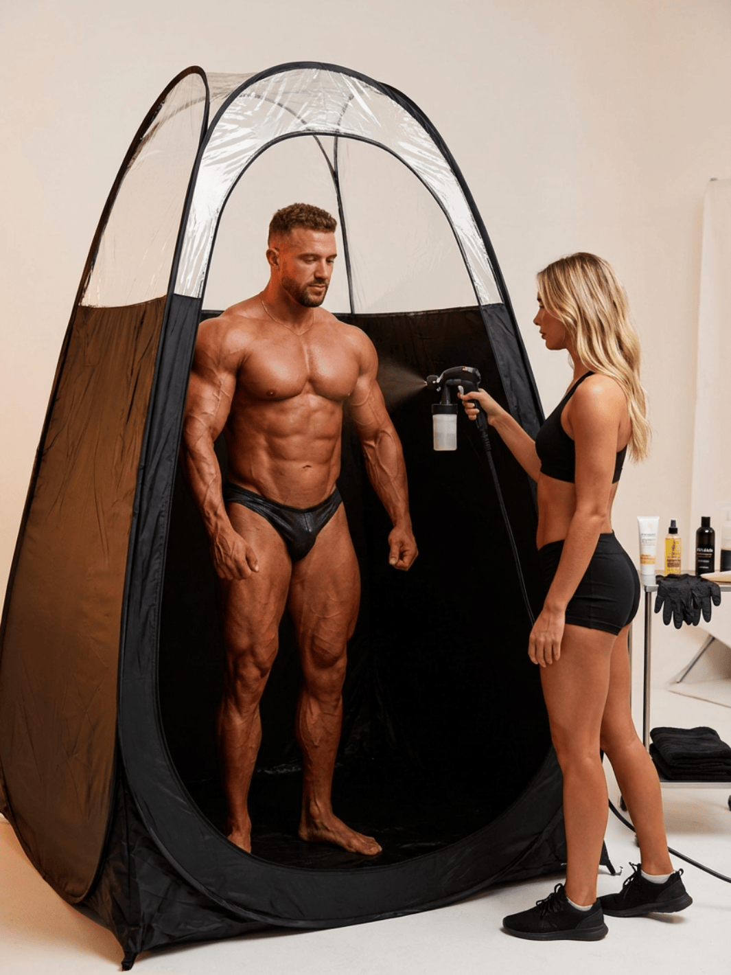 Tente spray tan professionnelle pop-up