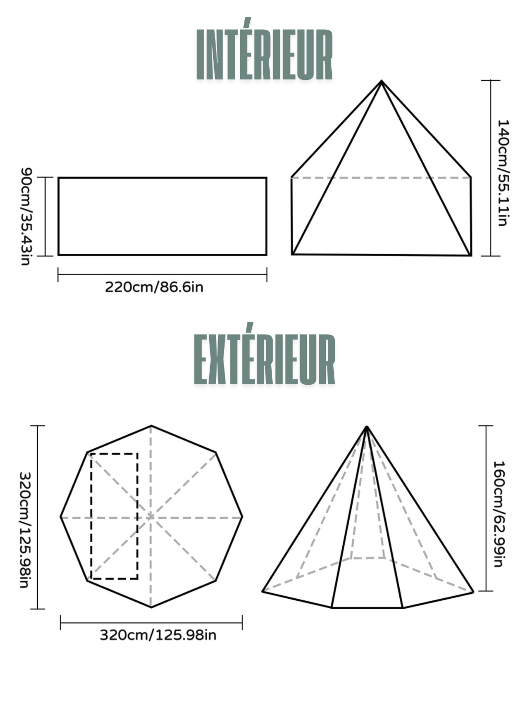 tente tipi 1 place ultra légère