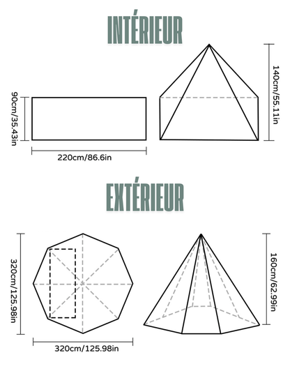 tente tipi 1 place ultra légère